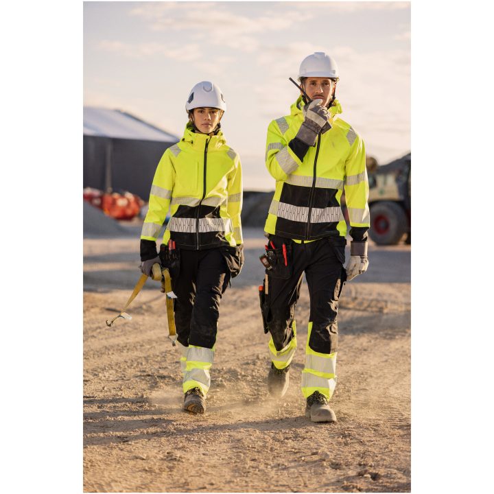 Hantverksbyxa 2392 Stretch Varsel Svart gul Jobman – bild 11
