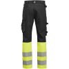 Hantverksbyxa 2392 Stretch Varsel Svart gul Jobman – miniatyr 5
