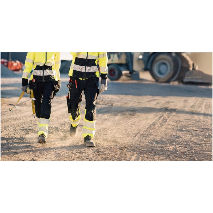 Hantverksbyxa 2392 Stretch Varsel Svart gul Jobman – bild 10