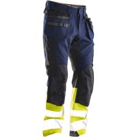 Hantverksbyxa Core Stretch Varsel 2134 Technical Marin/Gul Jobman