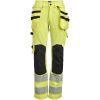 Hantverksbyxa Dam 2271 Stretch Varsel Gul Svart Jobman – miniatyr 1