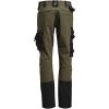 Hantverksbyxa Dam 2371 Stretch Oliv/svart Jobman – miniatyr 2