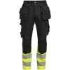 Hantverksbyxa Dam 2372 Stretch Varsel Svart Gul Jobman – miniatyr 1