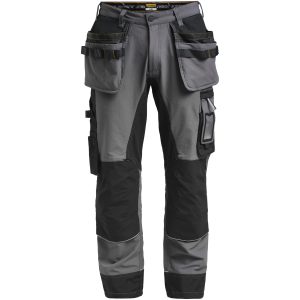 Hantverksbyxa Stretch 2191 Advanced Mörkgrå/Svart Jobman