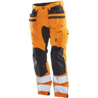Hantverksbyxa Stretch Varsel 2240 Technical Orange/Svart Jobman