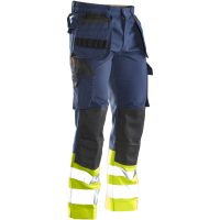 Hantverksbyxa Varsel 2277 Practical Marin/Gul Jobman
