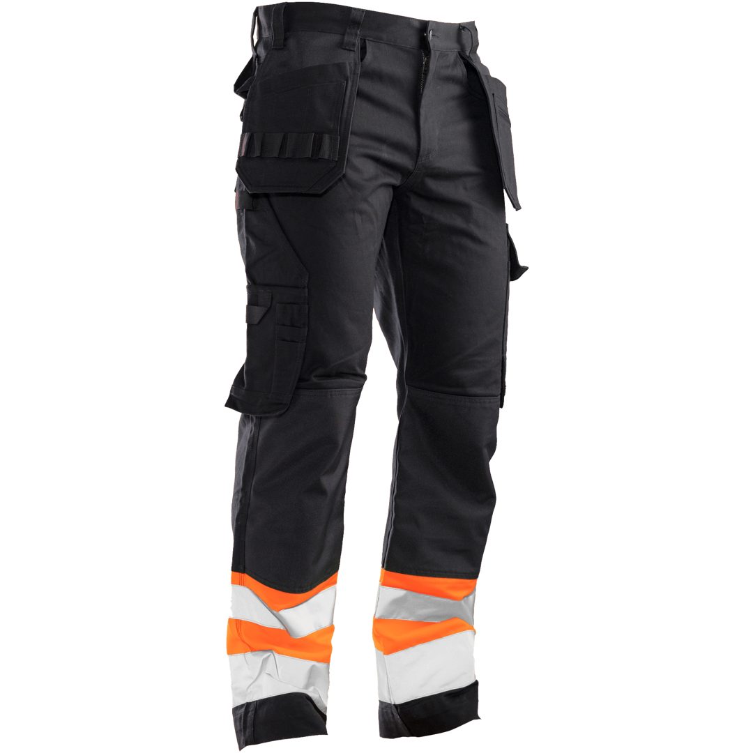Hantverksbyxa Varsel 2277 Practical Svart/Orange Jobman C44