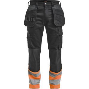 Hantverksbyxa Varsel 2277 Practical Svart/Orange Jobman