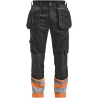 Hantverksbyxa Varsel 2277 Practical Svart/Orange Jobman