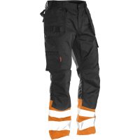 Hantverksbyxa Varsel 2513 Practical Svart/Orange Jobman