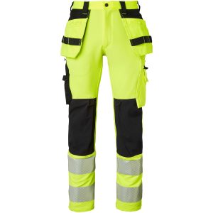 Hantverksbyxor Fluorescerande Gul/Svart Top Swede