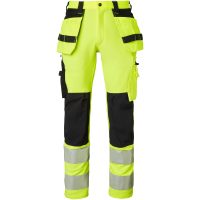 Hantverksbyxor Fluorescerande Gul/Svart Top Swede