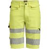Hantverksshorts 2296 Stretch Varselgul Varsel gul Jobman – miniatyr 4