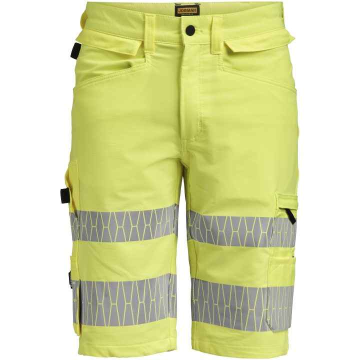 Hantverksshorts 2296 Stretch Varselgul Varsel gul Jobman – bild 4