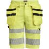Hantverksshorts 2296 Stretch Varselgul Varsel gul Jobman – miniatyr 1