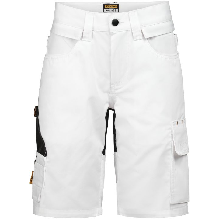 Hantverksshorts Dam 2337 Semistretch Vit Svart Jobman – bild 5