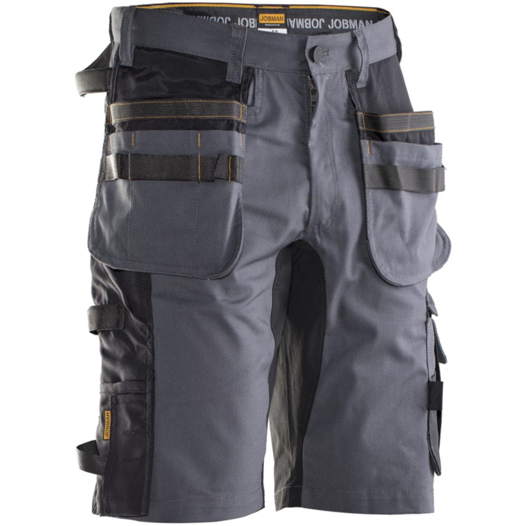 Hantverksshorts Stretch 2168 Technical Mörkgrå/Svart Jobman C44