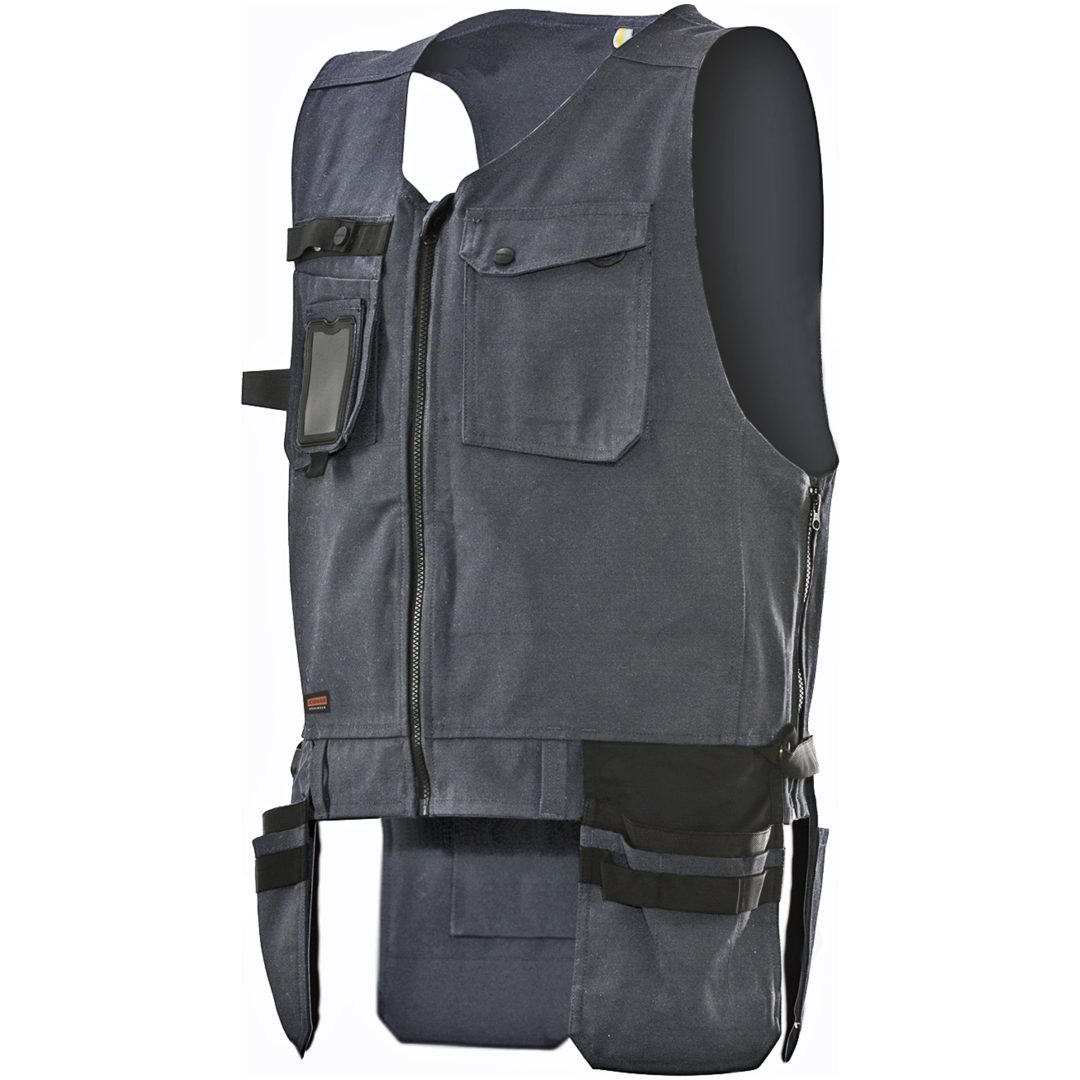 Hantverksväst Core 7381 Technical Mörkgrå/Svart Jobman XXXL