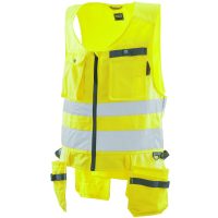Hantverksväst Varsel 7346 Technical Gul Jobman