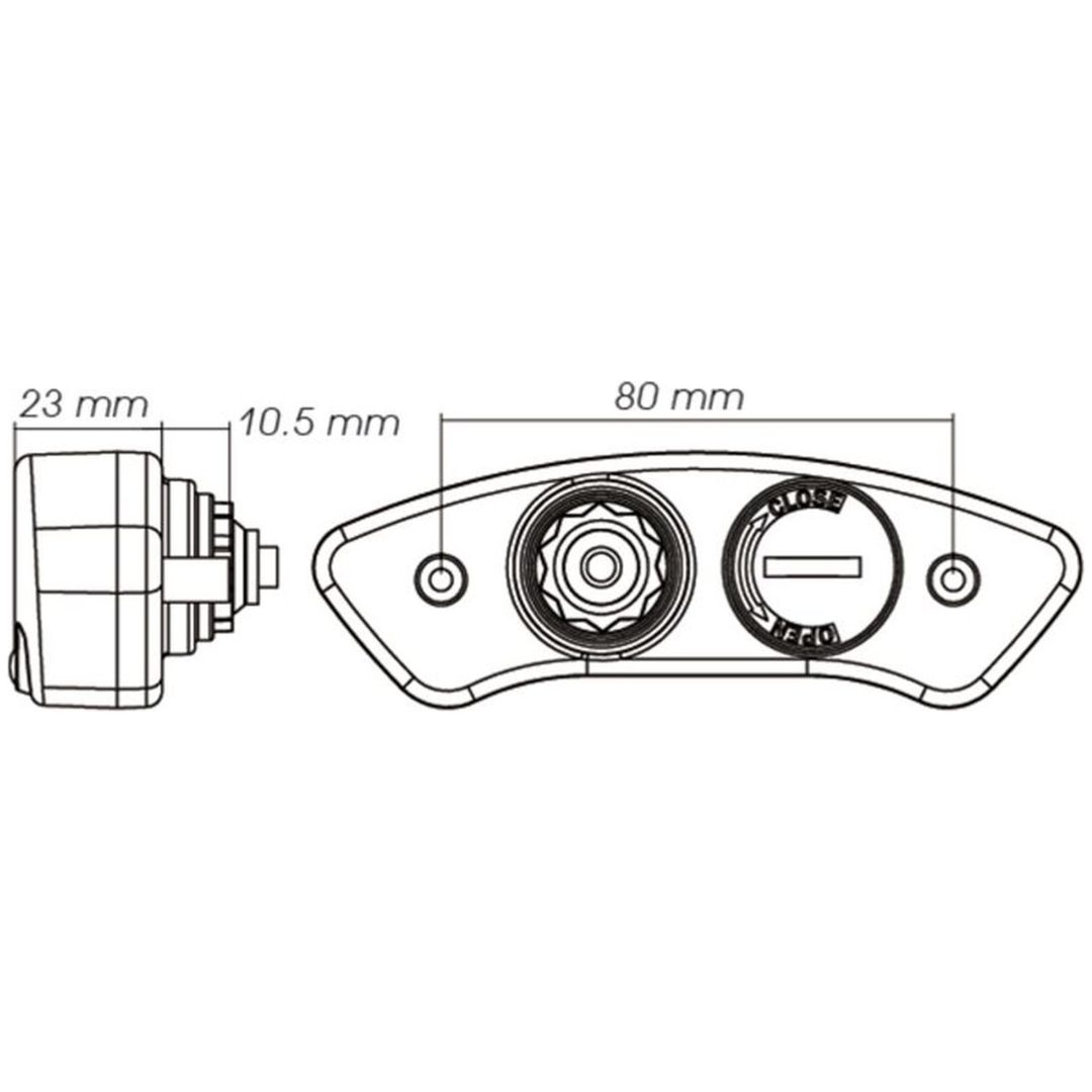 Hastighetsmätare DB EX-02 Svart KOSO – bild 6