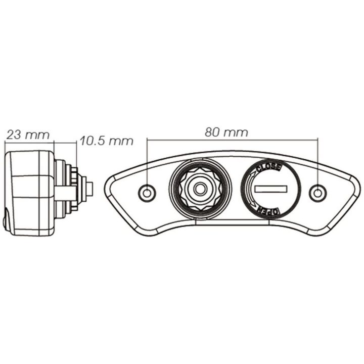 Hastighetsmätare DB EX-02 Svart KOSO – bild 6