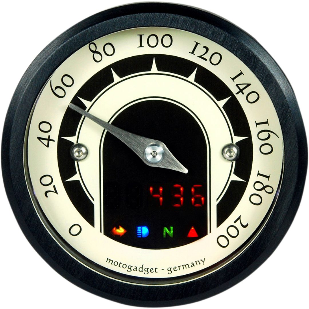Hastighetsmätare Mst Multi-funktion MOTOGADGET ANALOGUE-SPEEDO 49MM BL – bild 2