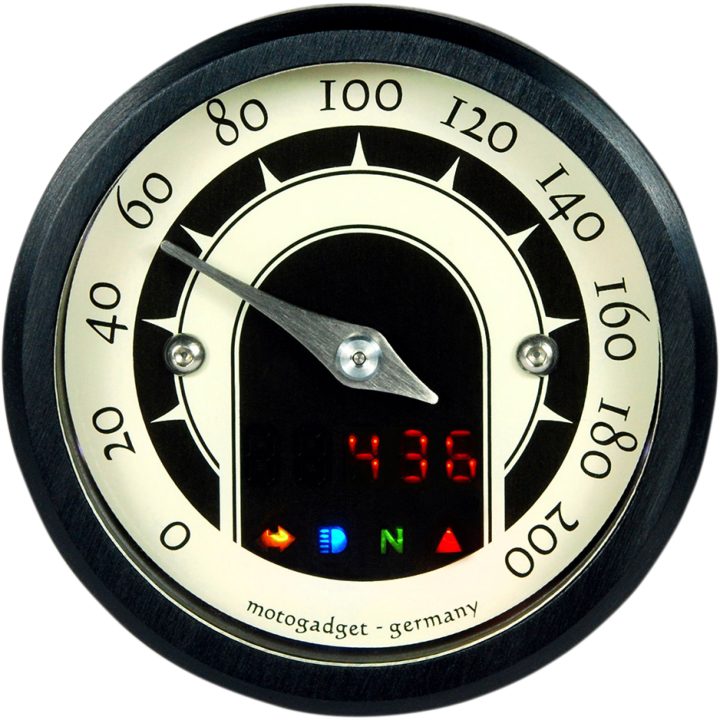 Hastighetsmätare Mst Multi-funktion MOTOGADGET ANALOGUE-SPEEDO 49MM BL – bild 2