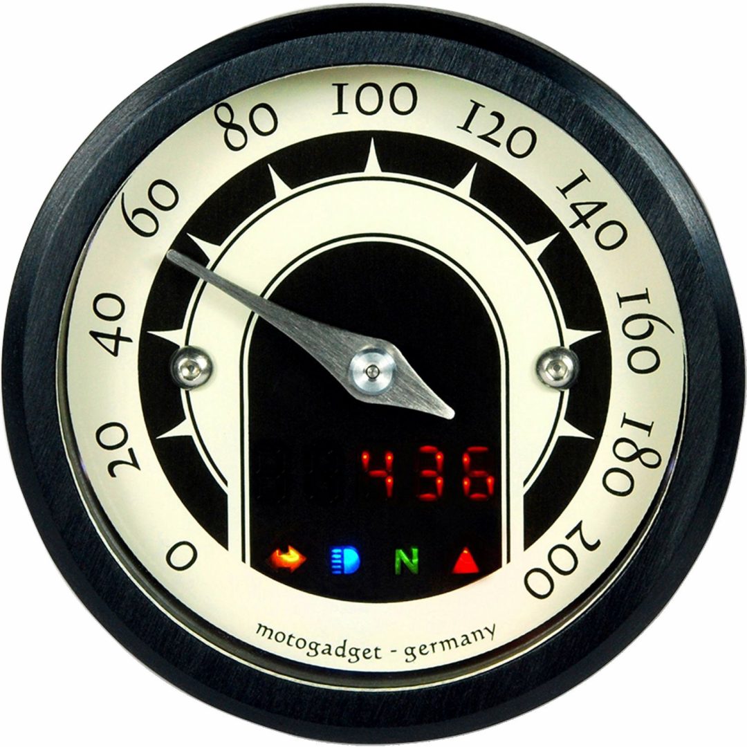 Hastighetsmätare Mst Multi-funktion MOTOGADGET ANALOGUE-SPEEDO 49MM BL