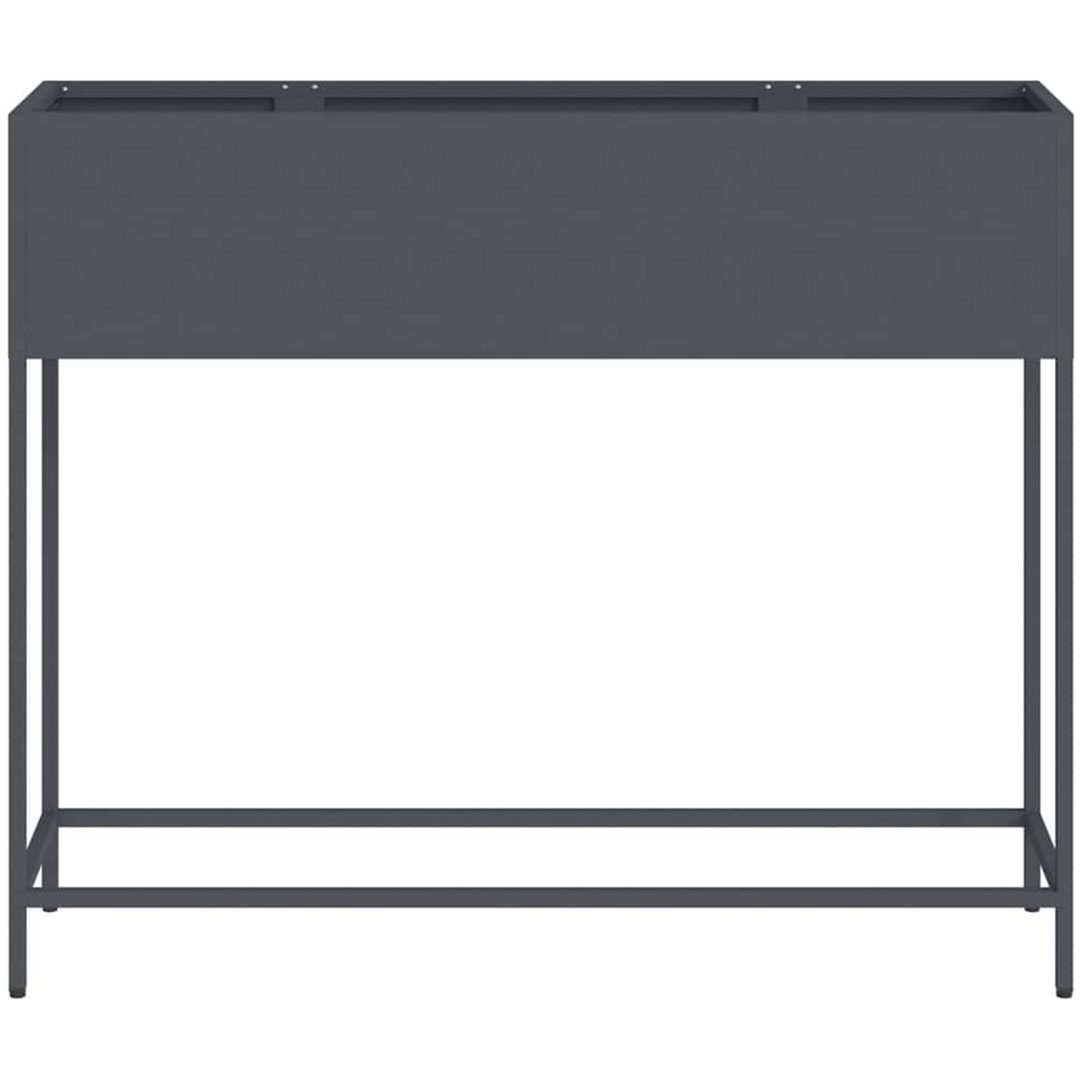 Hävdsodlingslåda Antracit Stål vidaXL 100 x 26 x 82 cm – bild 5