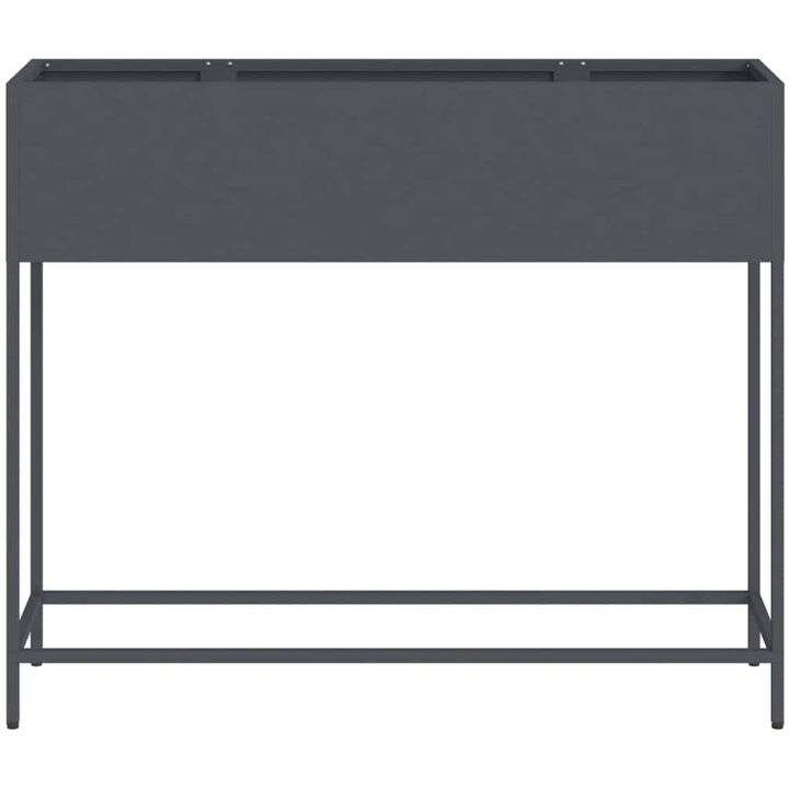 Hävdsodlingslåda Antracit Stål vidaXL 100 x 26 x 82 cm – bild 5