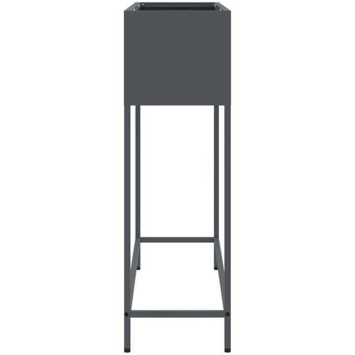 Hävdsodlingslåda Antracit Stål vidaXL 100 x 26 x 82 cm – bild 6