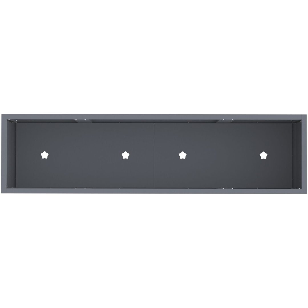 Hävdsodlingslåda Antracit Stål vidaXL 100 x 26 x 82 cm – bild 7