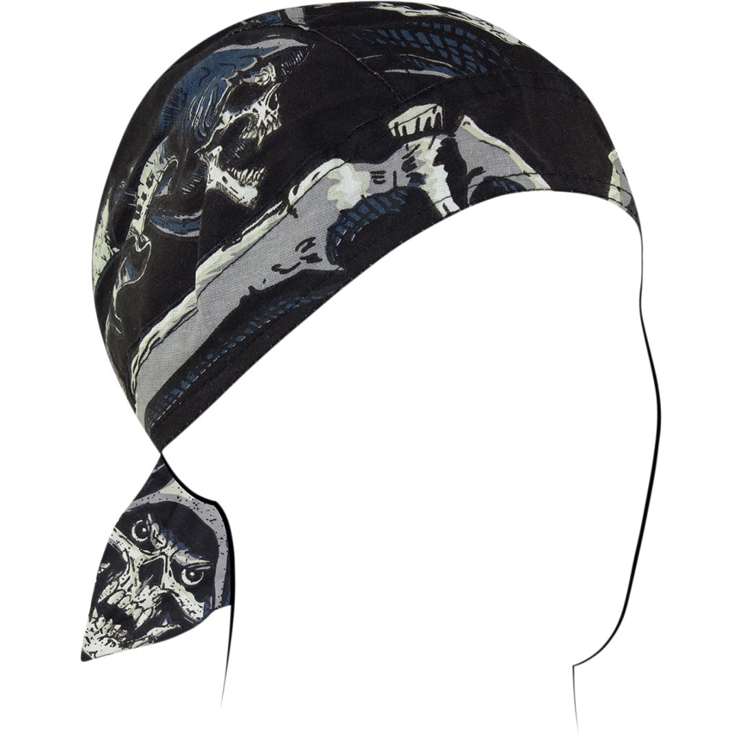 Headwrap Flydanna Reaper Svart Grå Vit ZAN HEADGEAR