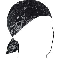 Headwrap Flydanna Reaper Svart Grå Vit ZAN HEADGEAR