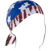 Headwrap Sportflex Stars and Stripes Tie Dye Blå Brun Vit ZAN HEADGEAR
