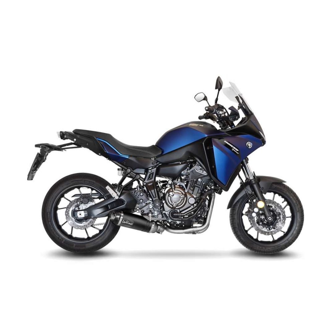 Helsystem 2-1 LV One Evo Black Edition Rostfritt LeoVince Slash-cut – bild 5