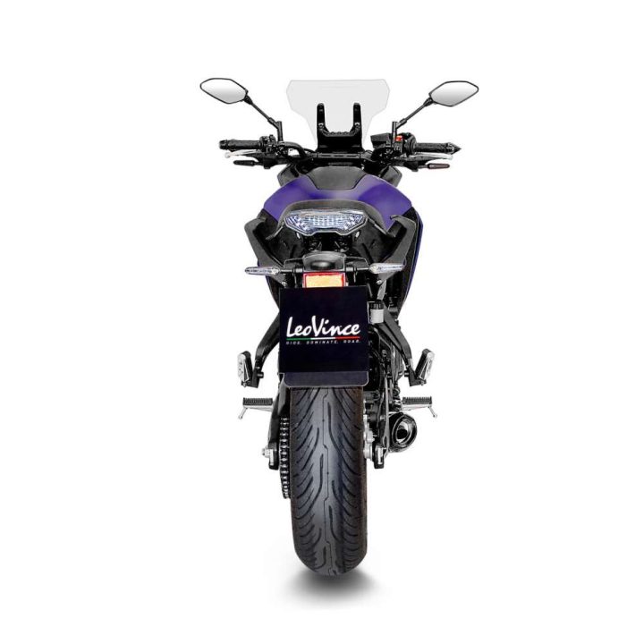 Helsystem 2-1 LV One Evo Black Edition Rostfritt LeoVince Slash-cut – bild 4