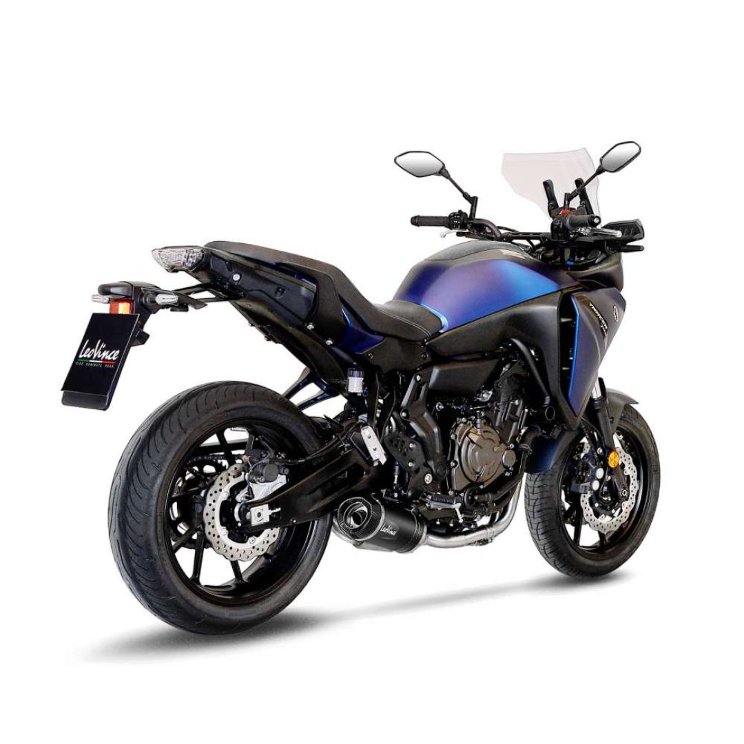 Helsystem 2-1 LV One Evo Black Edition Rostfritt LeoVince Slash-cut – bild 3