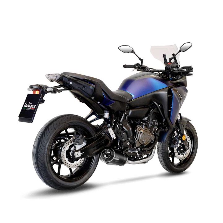 Helsystem 2-1 LV One Evo Black Edition Rostfritt LeoVince Slash-cut – bild 3