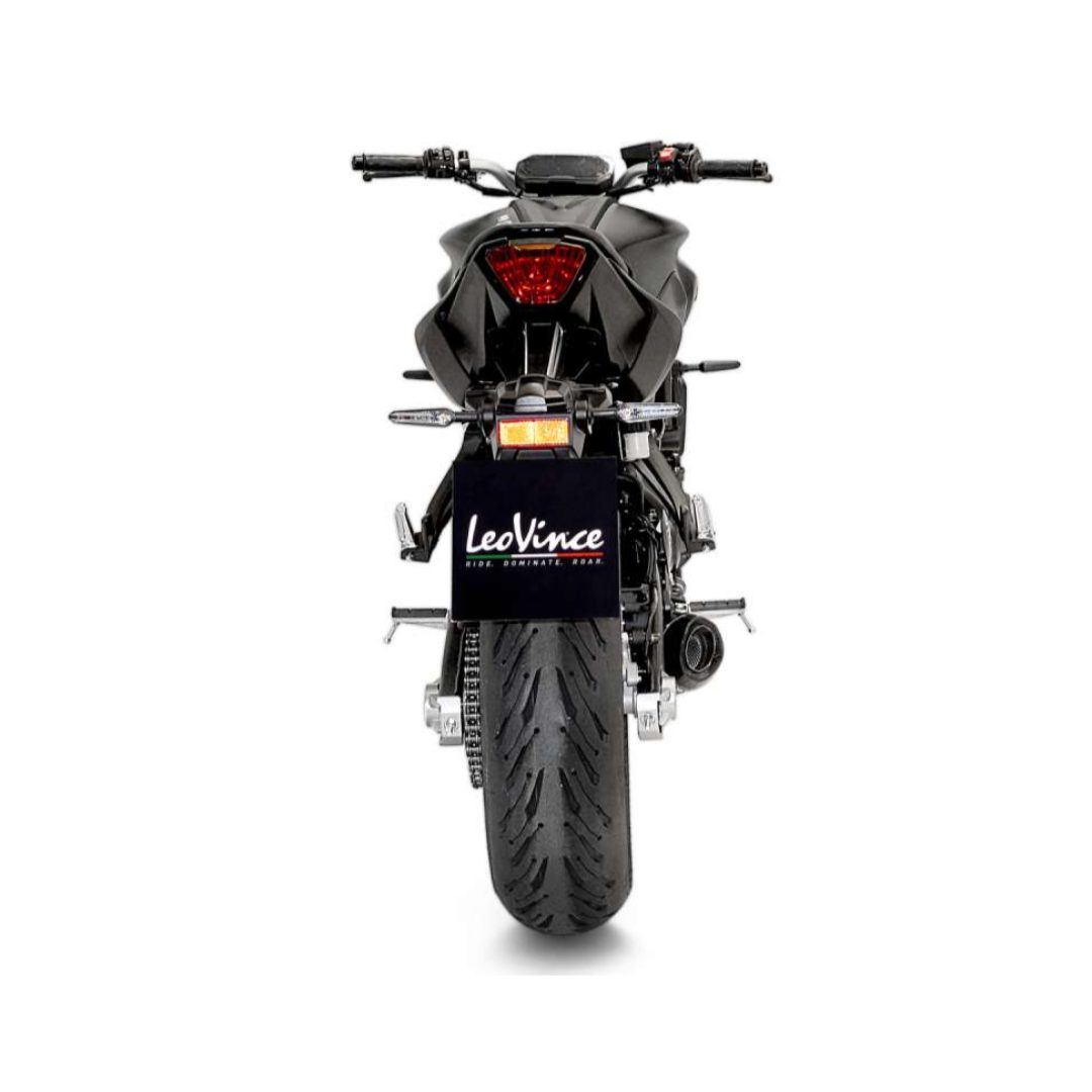 Helsystem 2-1 LV One Evo Rostfritt LeoVince Slash-cut – bild 4