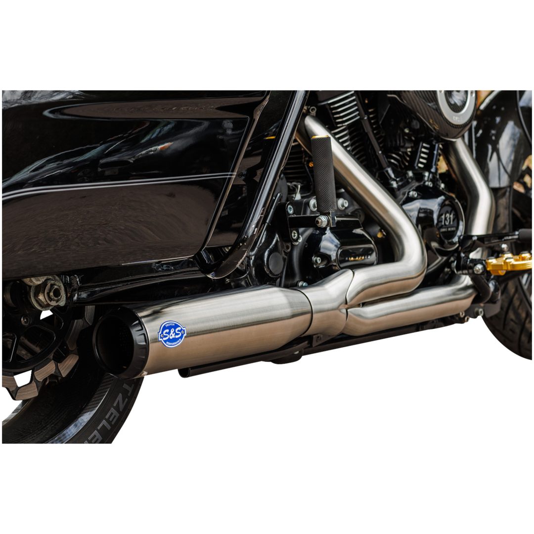 Helsystem 2-into-1 Qualifier Borstad/silver S&S CYCLE Avgassystem – bild 2