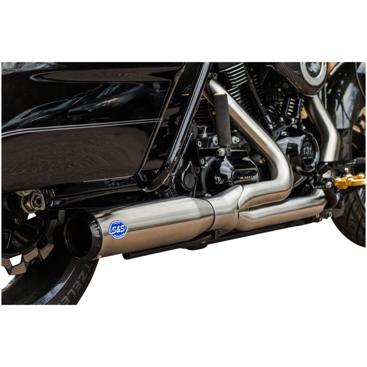 Helsystem 2-into-1 Qualifier Borstad/silver S&S CYCLE Avgassystem – bild 2