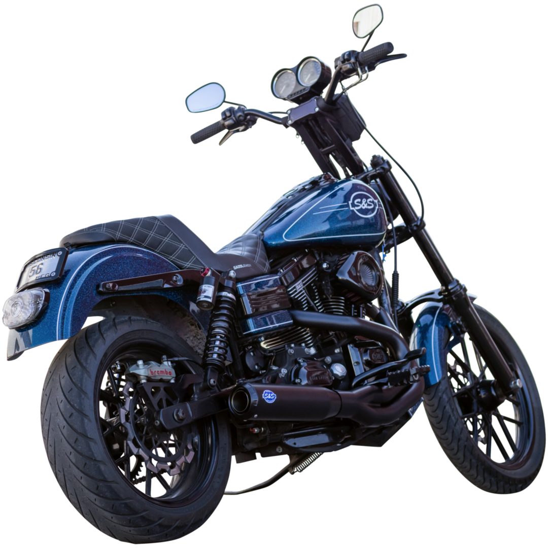 Helsystem 2-into-1 Qualifier Svart Guardian S&S CYCLE Avgassystem