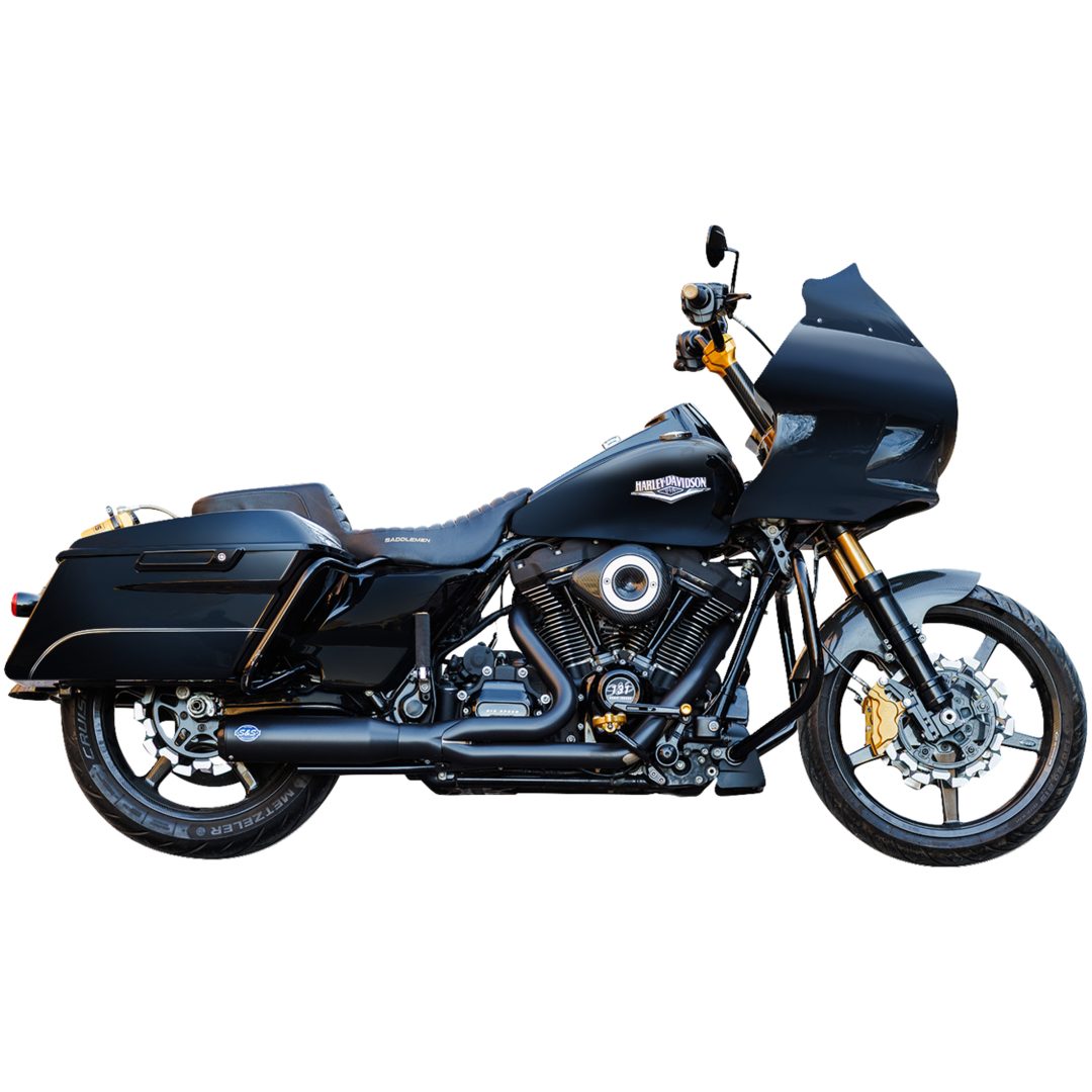 Helsystem 2-into-1 Qualifier Svart Guardian Svart S&S CYCLE Avgassystem