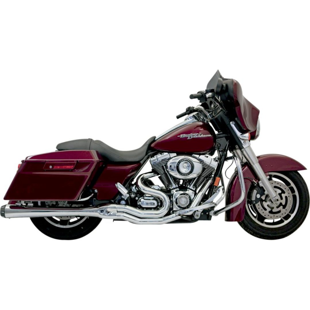 Helsystem B4 2-1 BASSANI XHAUST Chrome / Megaphone dämpare