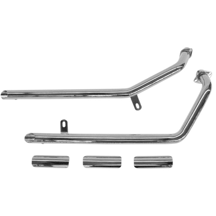 Helsystem Drag Pipe COBRA Chrome / Slash-Cut – bild 2