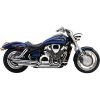 Helsystem Drag Pipe COBRA Chrome / Slash-Cut – miniatyr 1
