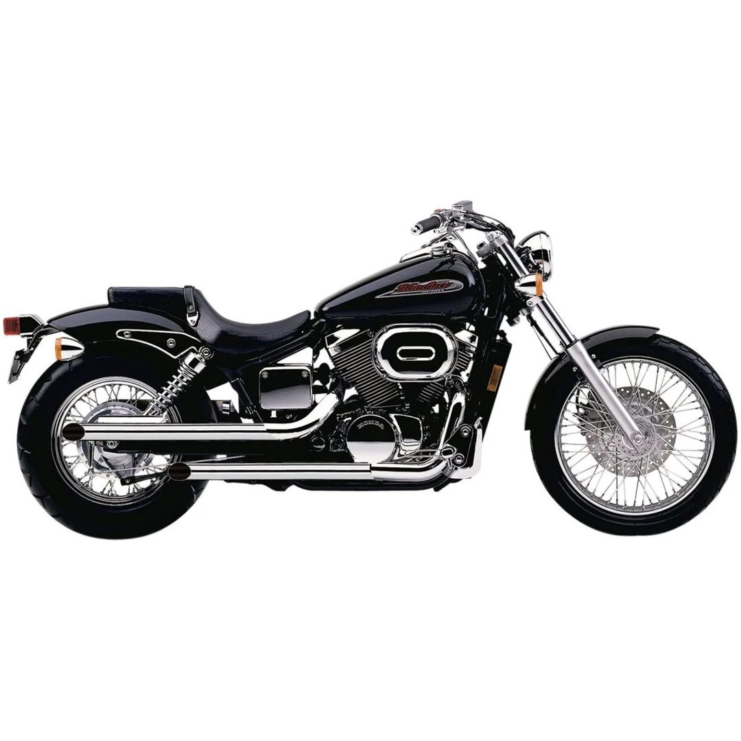 Helsystem Drag Pipe COBRA Chrome / Slash-Cut
