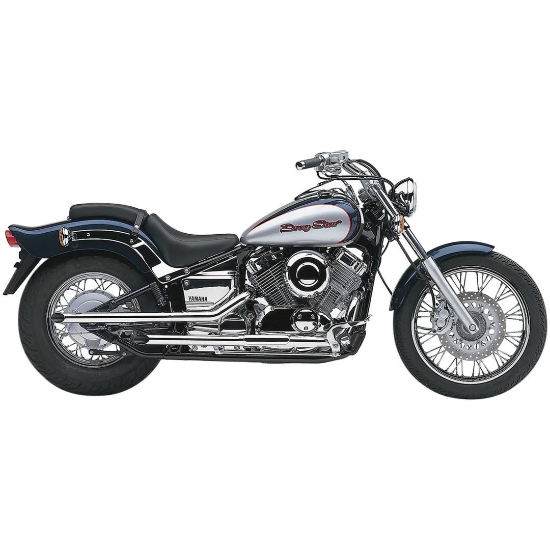Helsystem Drag Pipe COBRA Chrome / Slash-Cut