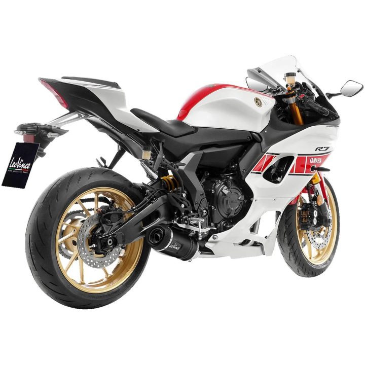 Helsystem LV One Evo Black Edition Rostfritt LeoVince Slash-cut – bild 4